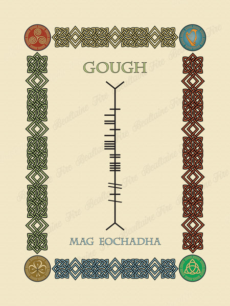 Gough in Old Irish and Ogham - Premium luster unframed print