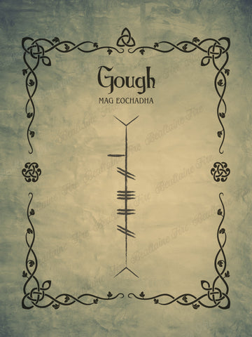 Gough in Old Irish and Ogham - Premium luster unframed print Product