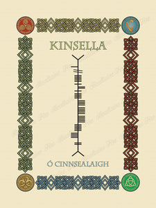 Kinsella in Old Irish and Ogham - Premium luster unframed print