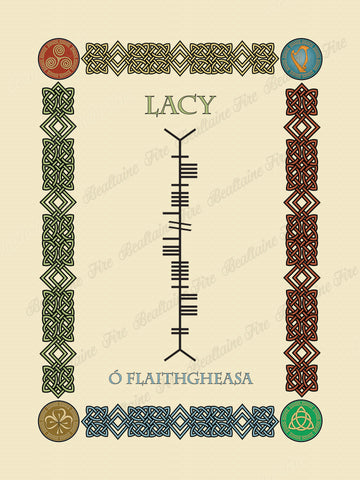 Lacy (Ó Flaithgheasa) in Old Irish and Ogham - PDF Download