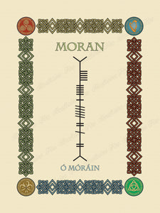 Moran in Old Irish and Ogham - Premium luster unframed print