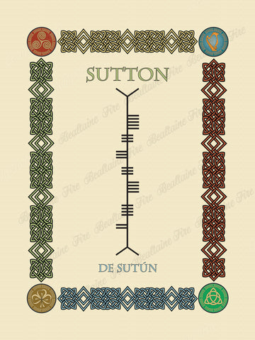 Sutton in Old Irish and Ogham - PDF Download