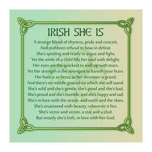 Irish She Is on Canvas 12x12in
