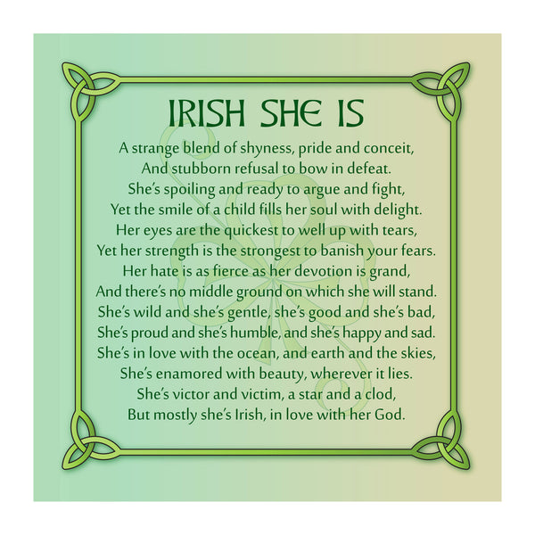 Irish She Is on Canvas 16x16in