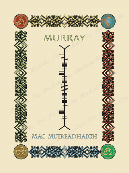Murray in Old Irish and Ogham - Premium luster unframed print