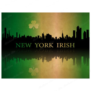New York Irish Premium Luster Unframed Print