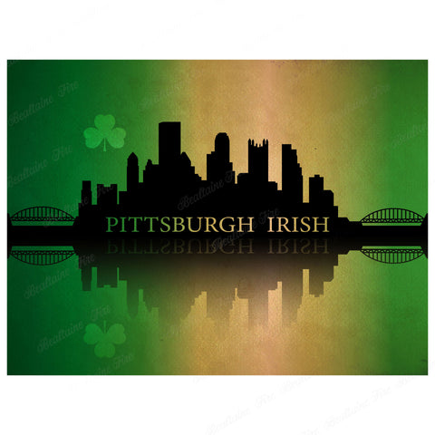 Pittsburgh Irish Premium Luster Unframed Print