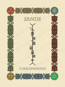 Sands in Old Irish and Ogham - Premium luster unframed print