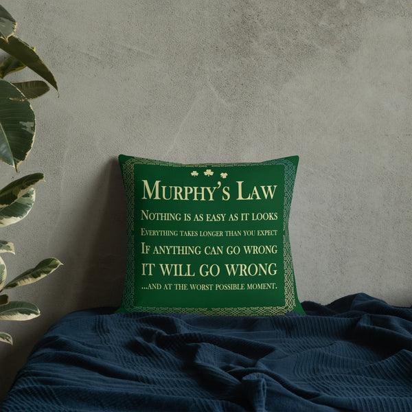 Murphy's Law Throw Pillow