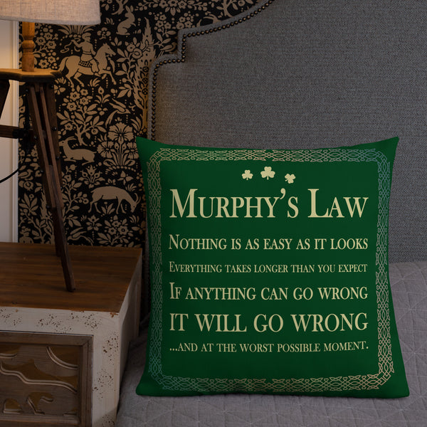 Murphy's Law Throw Pillow