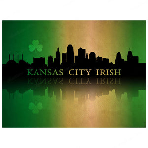 Kansas City Irish Premium Luster Unframed Print